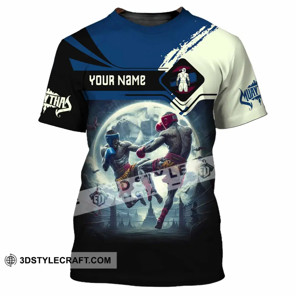 Unisex Shirt Custom Name Muay Thai Polo Long Sleeve T-Shirt / S T-Shirt