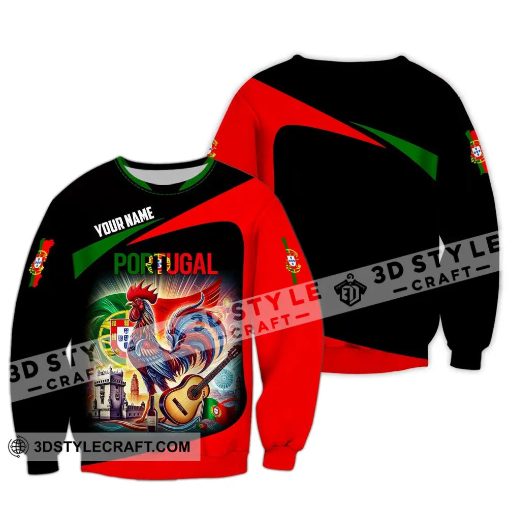 Unisex Shirt - Custom Name National Team Portugal Long Sleeve / S T-Shirt