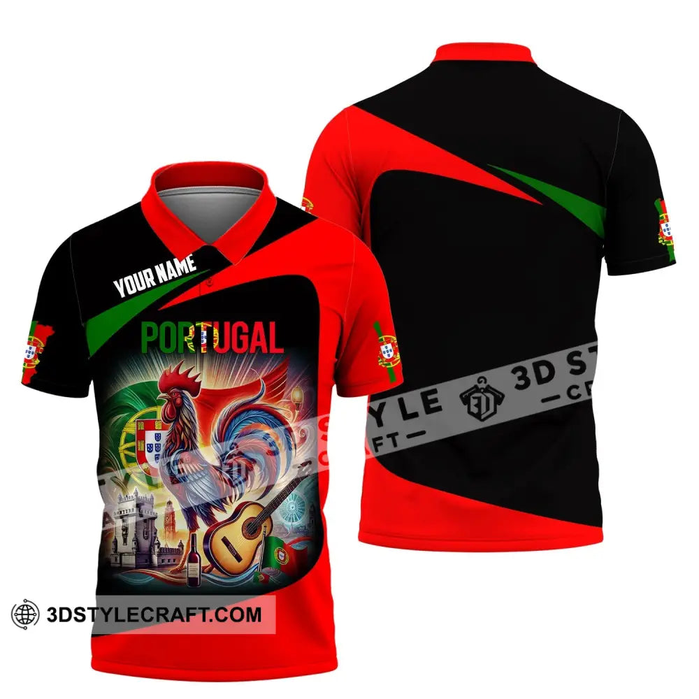 Unisex Shirt - Custom Name National Team Portugal Polo / S T-Shirt