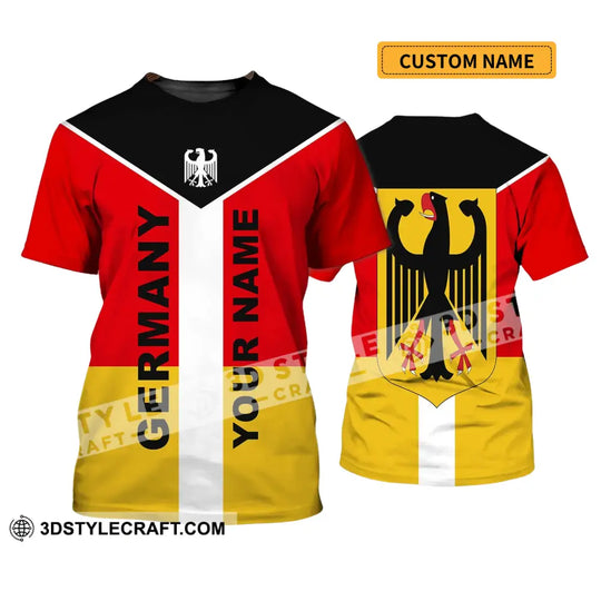 Unisex Shirt - Custom Name Shirt - Neo Germany Color 3D Shirt style option 1
