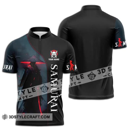 Unisex Shirt - Custom Name Night Samurai Shirt style option 2