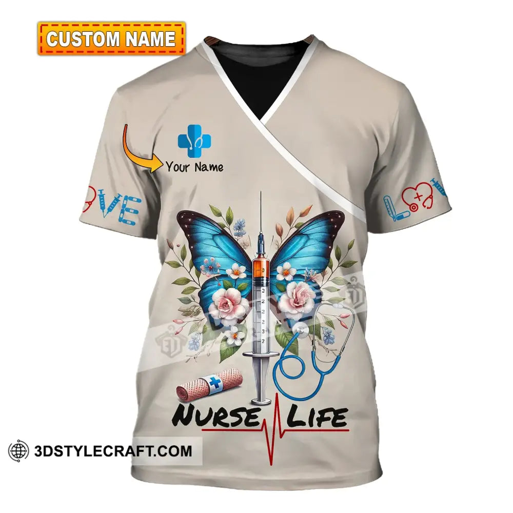 Unisex Shirt - Custom Name Nurse Life T-Shirt