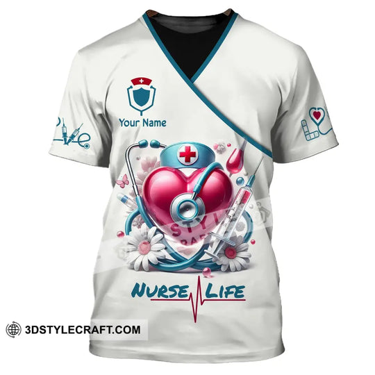 Unisex Shirt - Custom Name Shirt Nurse Life style option 1