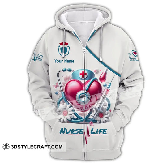 Unisex Shirt - Custom Name Shirt Nurse Life style option 4