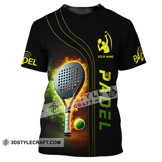 Unisex Shirt, Custom Name Padel  Shirt, Padel Christmas Gift style option 3