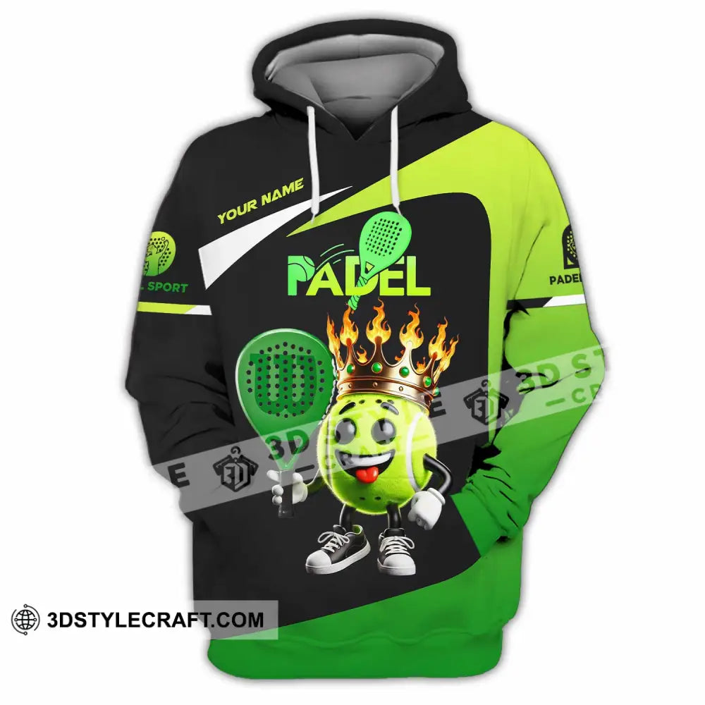 Unisex Shirt Custom Name Padel Polo Long Sleeve Hoodie / S T-Shirt