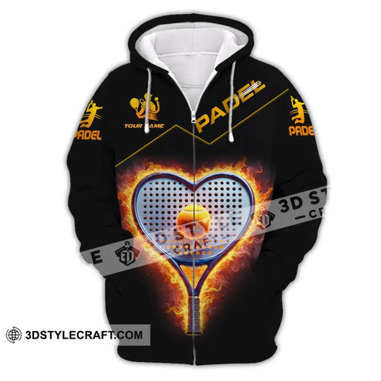 Unisex Shirt - Custom Name Shirt Padel Tennis style option 3
