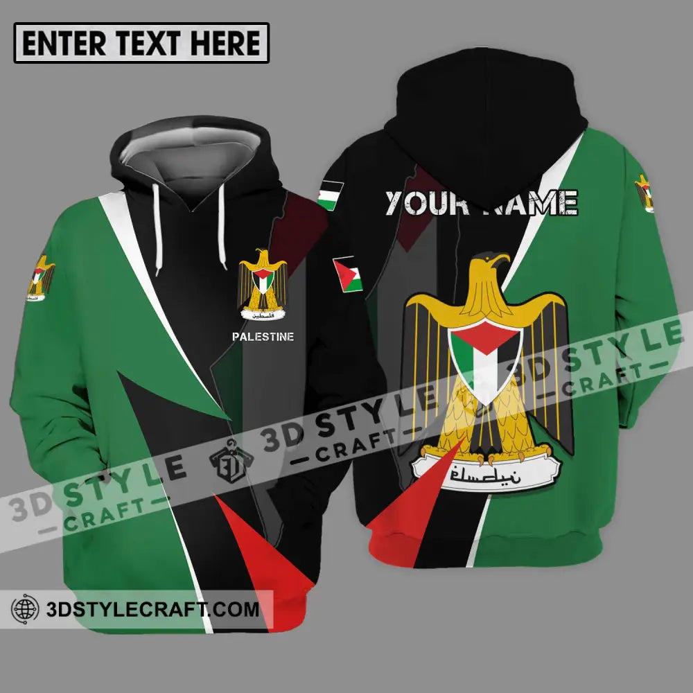 Unisex Shirt - Custom Name Palestine Hoodie / S T-Shirt