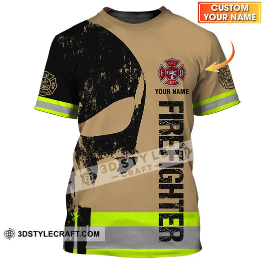 Unisex Shirt - Custom Name Patriot Day 911 Fire Dept T-Shirt