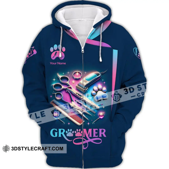 Unisex Shirt, Custom Name Pet Groomer Shirt, Pet Care Shop T-Shirt, Pet Groomer Shop Shirt, Gift for Pet Groomer style option 3