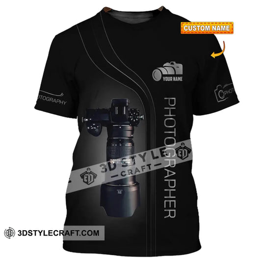 Unisex Shirt, Custom Name Photographer Shirt, Photographer Long Sleeve Shirt, Photographer Gift style option 1