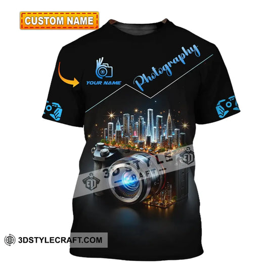 Unisex Shirt, Custom Name Photographer Shirt, Photographer Polo Long Sleeve Shirt style option 1