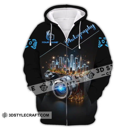 Unisex Shirt, Custom Name Photographer Shirt, Photographer Polo Long Sleeve Shirt style option 3