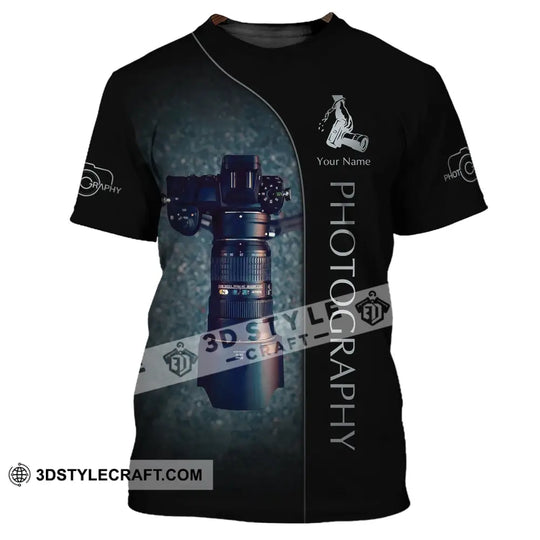 Unisex Shirt, Custom Name Photography Shirt, Gift For Photographers, Camera Lover Shirt style option 2