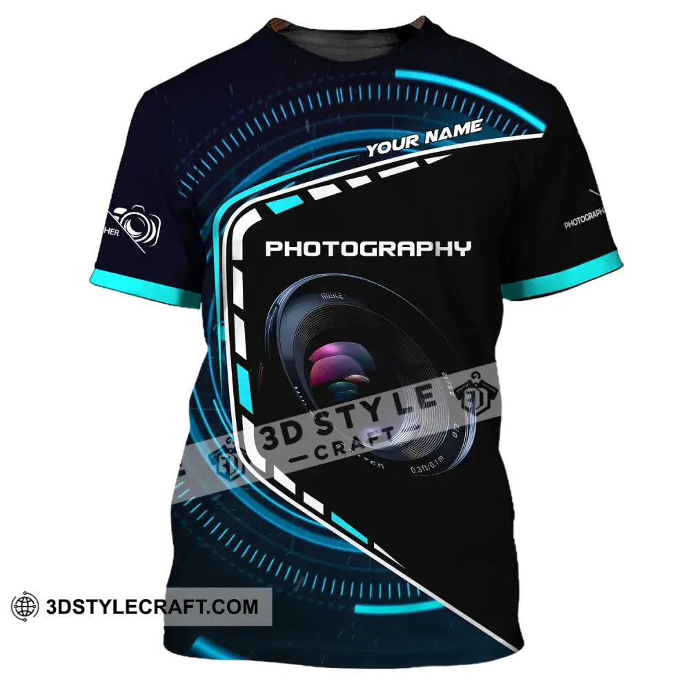 Unisex Shirt Custom Name Photography T-Shirt Gift For Photographers / S