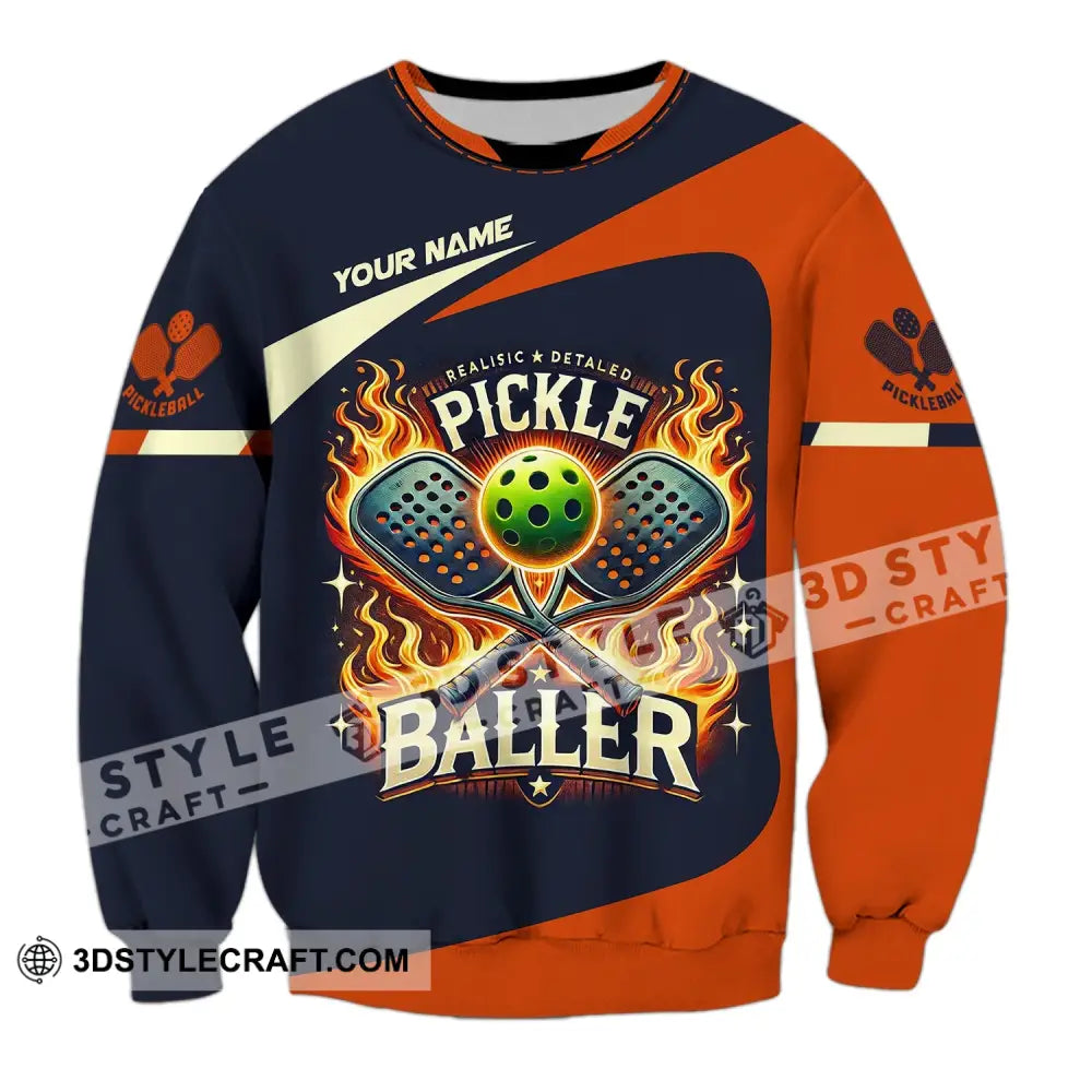 Unisex Shirt Custom Name Pickleball T-Shirt For Club Gift Players Long Sleeve / S T-Shirt