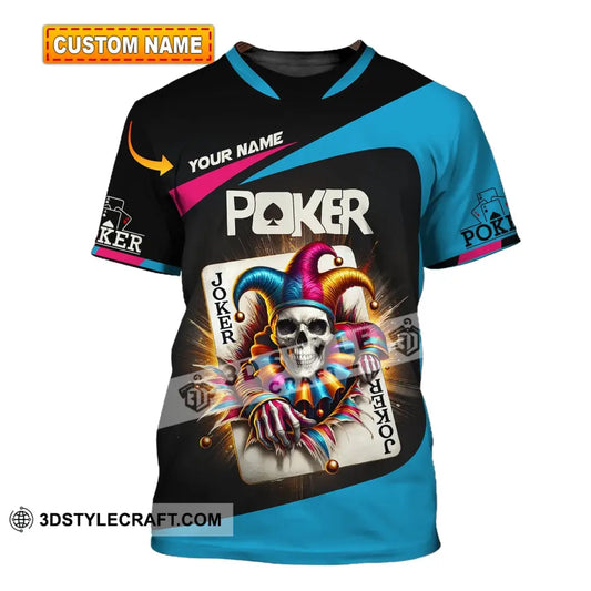 Unisex Shirt Custom Name Poker Gift For Lover T-Shirt