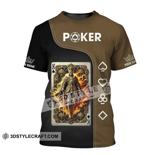 Unisex Shirt, Custom Name Poker Shirt, Gift for Poker Lover style option 2