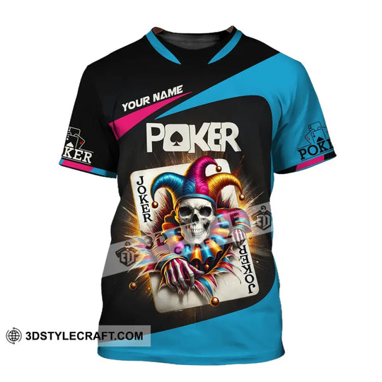 Unisex Shirt, Custom Name Poker Shirt, Gift for Poker Lover style option 2