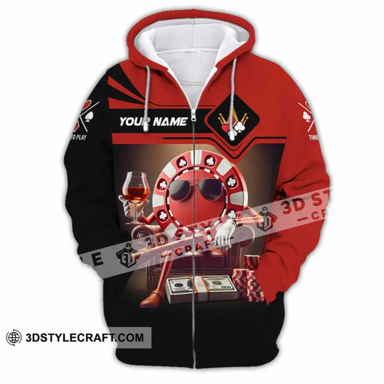 Unisex Shirt, Custom Name Poker Shirt, Poker Hoodie Shirt Polo Long Sleeve Shirt style option 3