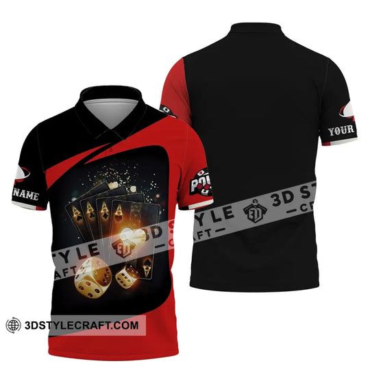 Unisex Shirt, Custom Name Poker T-Shirt, Casino Shirt, Poker Gift style option 4