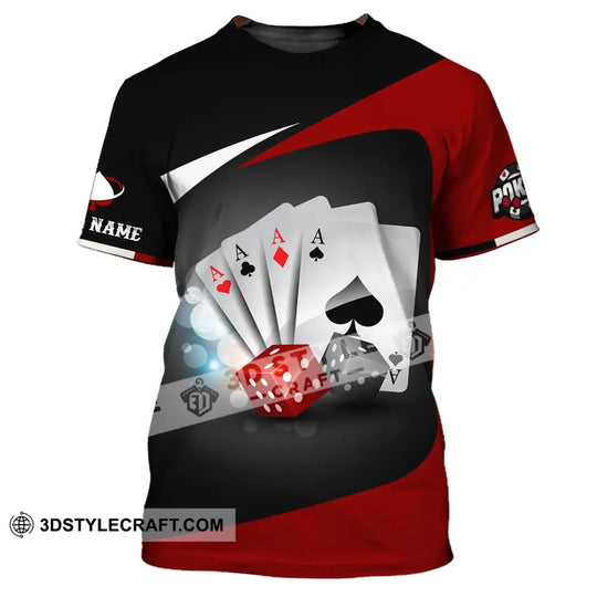Unisex Shirt, Custom Name Poker T-Shirt, Casino Shirt, Poker Gift style option 2