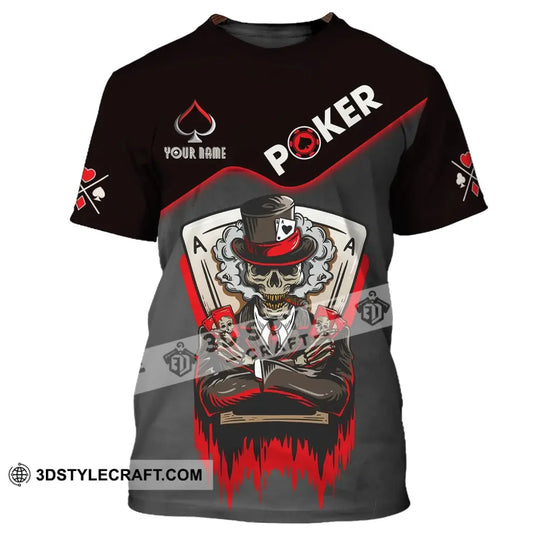 Unisex Shirt, Custom Name Poker T-Shirt, Poker Hoodie, Casino Shirt, Poker Gift style option 2