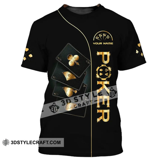Unisex Shirt, Custom Name Poker T-Shirt, Poker Hoodie, Poker Gift style option 2