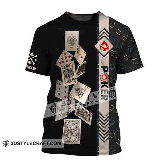 Unisex Shirt, Custom Name Poker Shirt, Poker T-Shirt Hoodie Long Sleeve Shirt, Casino Shirt style option 2