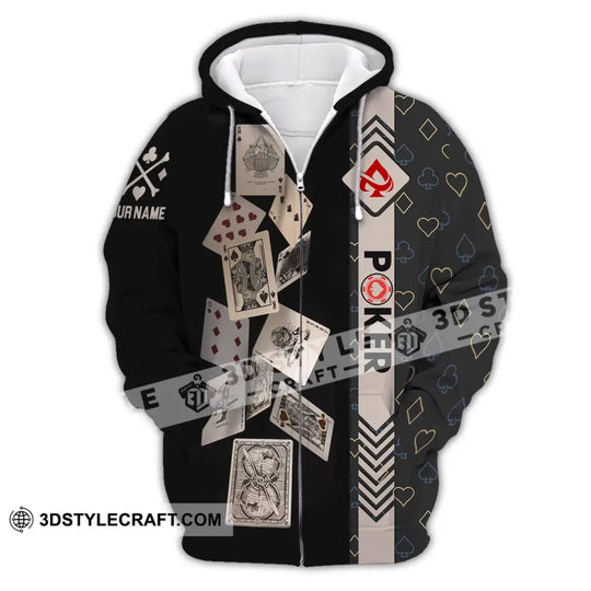 Unisex Shirt, Custom Name Poker Shirt, Poker T-Shirt Hoodie Long Sleeve Shirt, Casino Shirt style option 3