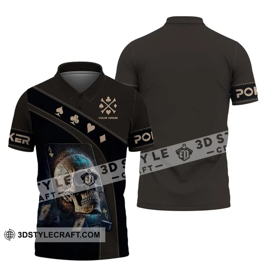 Unisex Shirt, Custom Name Poker T-Shirt, Poker Polo Hoodie, Poker Gift style option 4