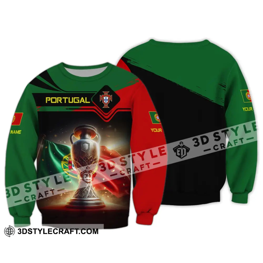 Unisex Shirt Custom Name Portugal Pride Gift Long Sleeve / S T-Shirt