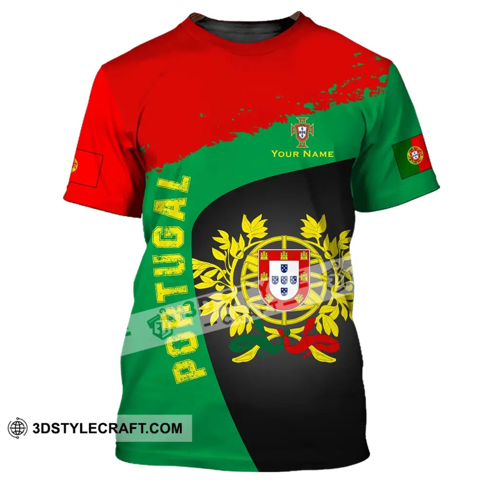 Unisex Shirt - Custom Name Portugal T-Shirt / S T-Shirt