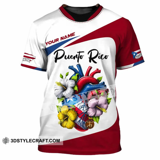 Unisex Shirt, Custom Name Puerto Rico Shirt, Puerto Rico Lover Gift style option 2