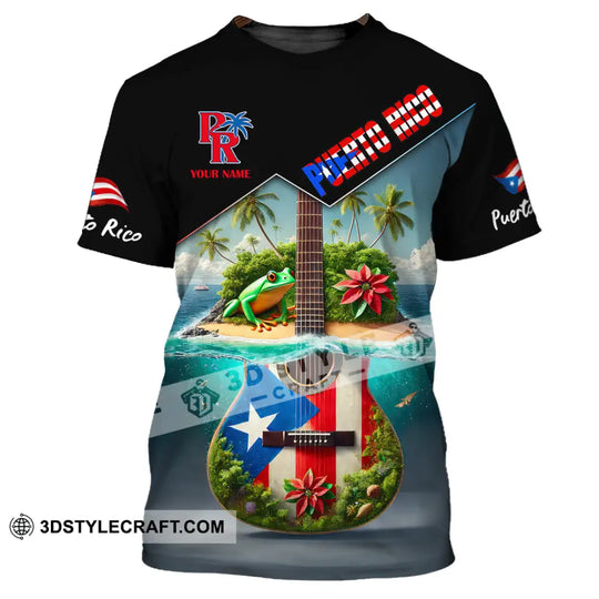 Unisex Shirt, Custom Name Puerto Rico Shirt, Puerto Rico Lover Polo Long Sleeve Shirt, Puerto Rico Gift style option 2