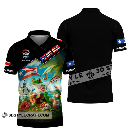 Unisex Shirt, Custom Name Puerto Rico Shirt, Puerto Rico Polo Long Sleeve, Puerto Rico Gift style option 4