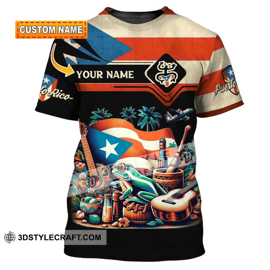 Unisex Shirt, Custom Name Puerto Rico Shirt, Puerto Rico Polo Long Sleeve, Puerto Rico Gift style option 1