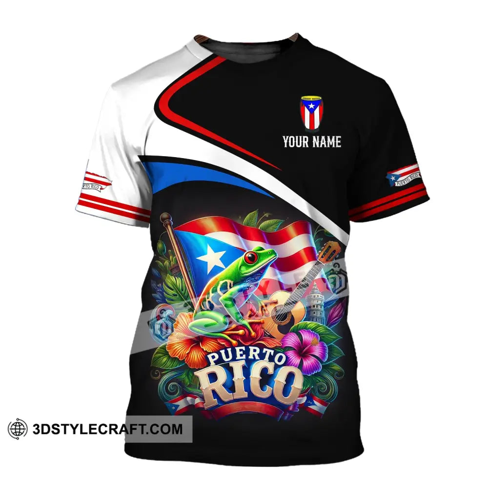 Unisex Shirt - Custom Name Puerto Rico T-Shirt / S T-Shirt