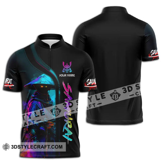Unisex Shirt - Custom Name Samurai Shirt, Colorful style option 2