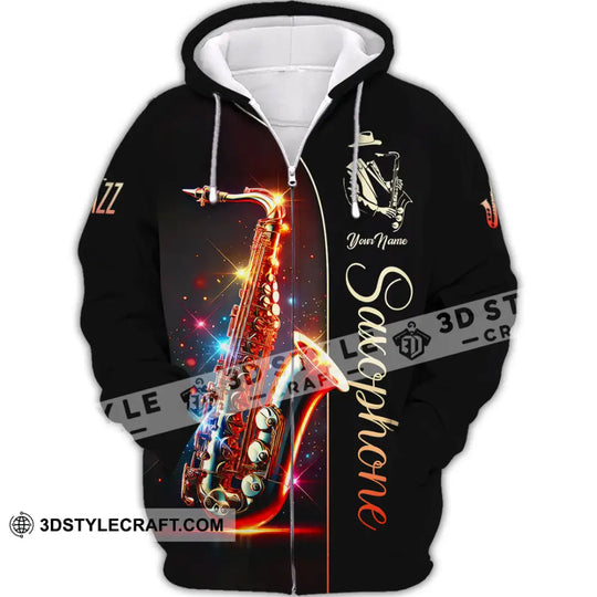 Unisex Shirt, Custom Name Saxophone Shirt, Saxophone Lover Polo Long Sleeve Shirt, Saxophone Gift style option 4
