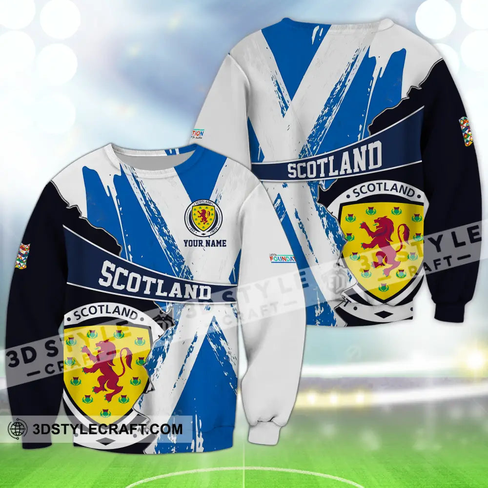 Unisex Shirt - Custom Name Scotland Est.1983 Euro 2024 Long Sleeve / S T-Shirt