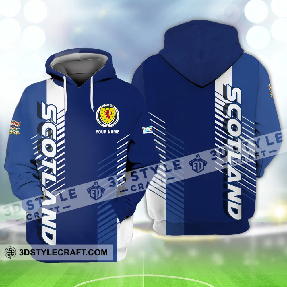 Unisex Shirt - Custom Name Scotland Euro 2024 Hoodie / S T-Shirt