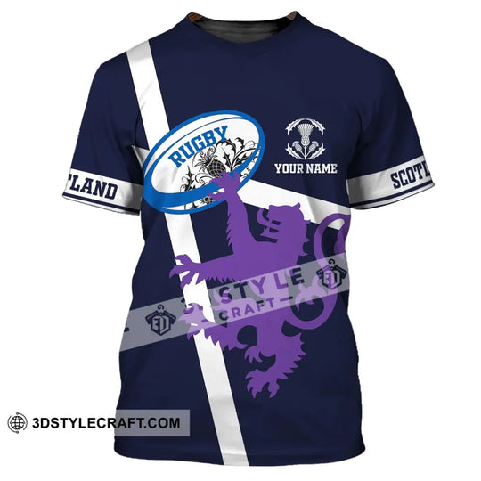 Unisex Shirt, Custom Name Scotland Hoodie, Scotland Rugby Shirt, Scotland Lover T-Shirt style option 1
