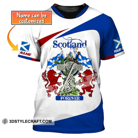 Unisex Shirt Custom Name Scotland Scottish Hoodie T-Shirt Gift For Lover