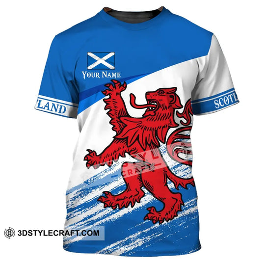 Unisex Shirt, Custom Name Scotland Zipper Hoodie, Scotland Love Shirt, Scotland Lover T-Shirt style option 3