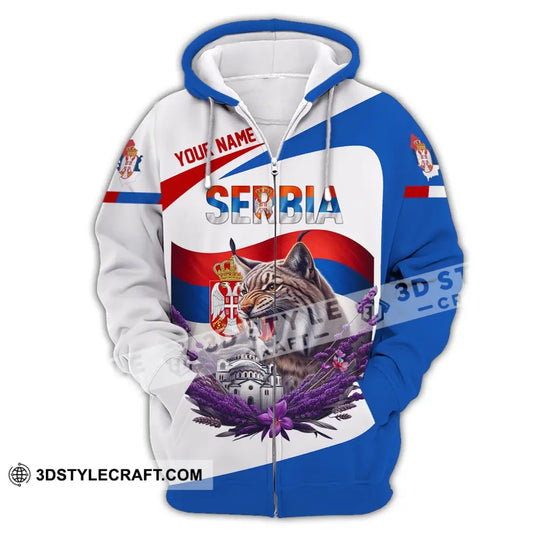 Unisex Shirt, Custom Name Serbia Shirt, Serbia Polo Long Sleeve, Serbia Gift style option 3