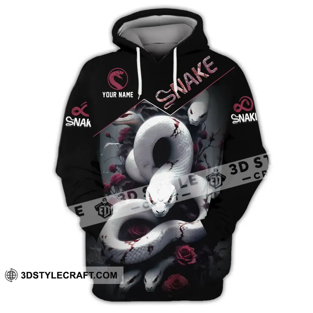 Unisex Shirt Custom Name Snake T-Shirt Hoodie Long Sleeve / S T-Shirt