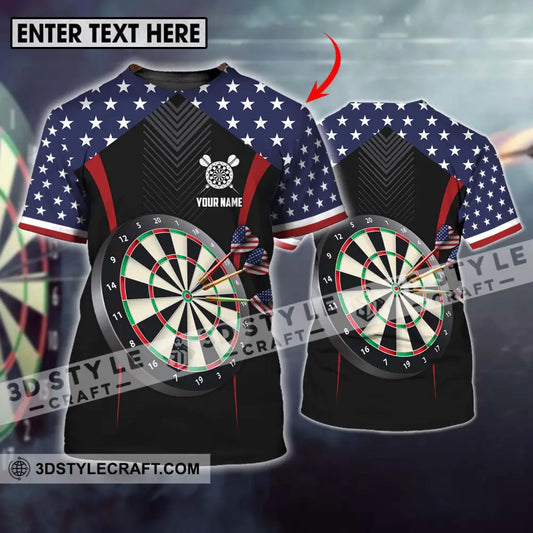 Unisex Shirt - Custom Name Sport America Darts T-Shirt