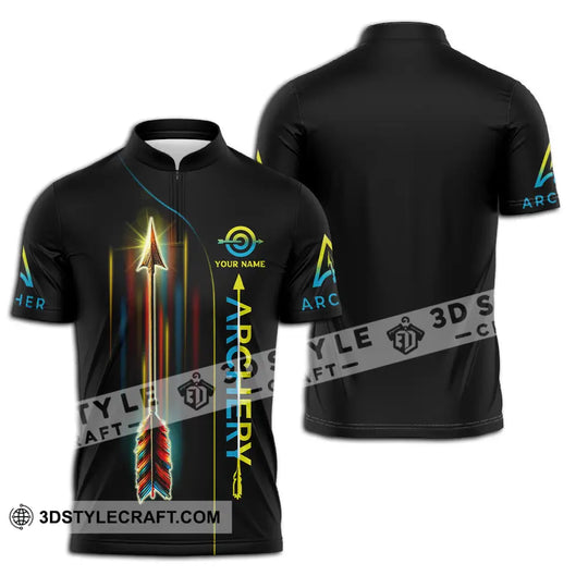 Unisex Shirt - Custom Name Sport Shirt, Archery Player style option 2