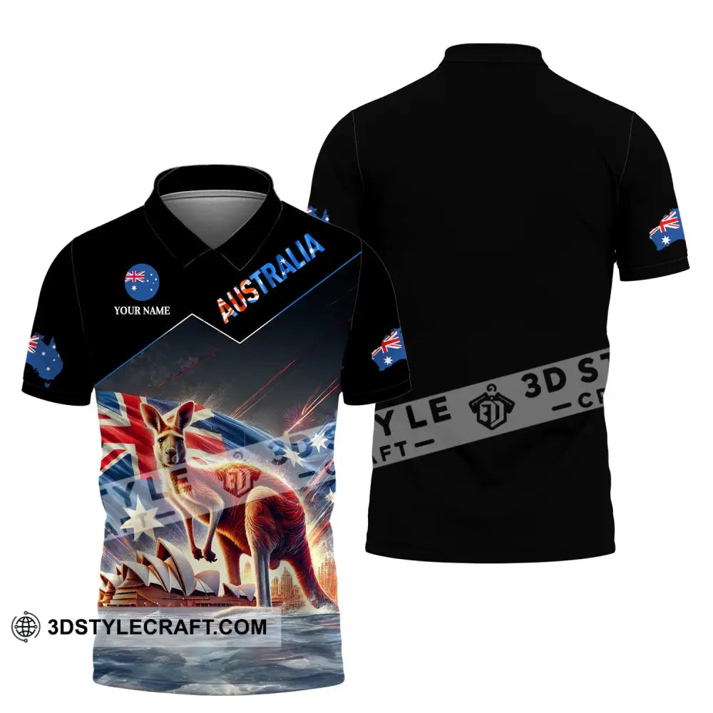 Unisex Shirt - Custom Name Sport Shirt Australia Icons - Polo Shirt / S - T-shirt